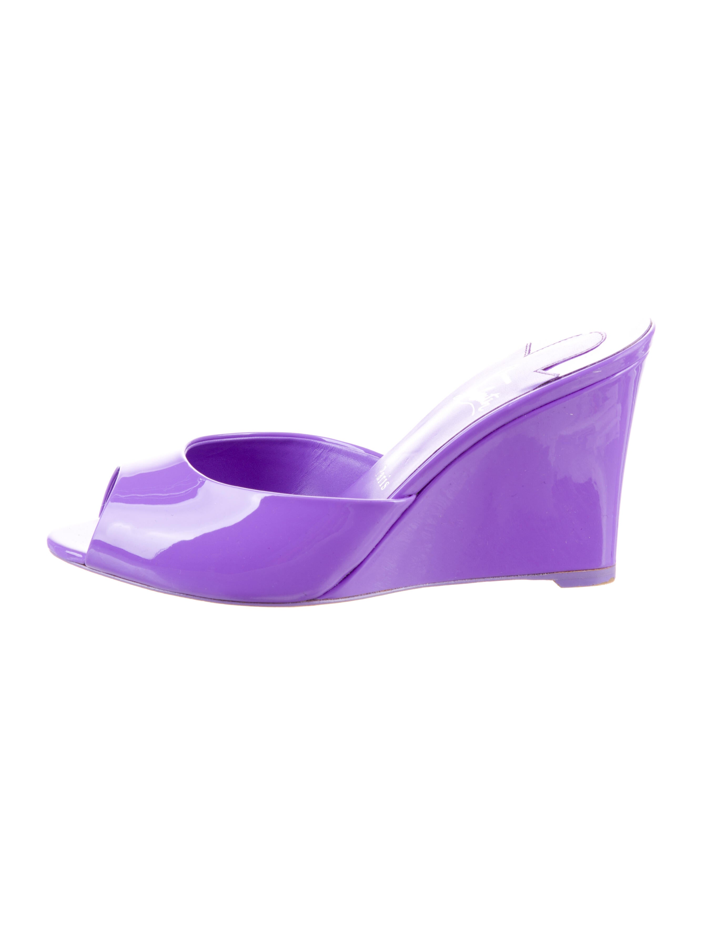 Christian Louboutin Patent Leather Slides