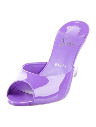 Christian Louboutin Patent Leather Slides