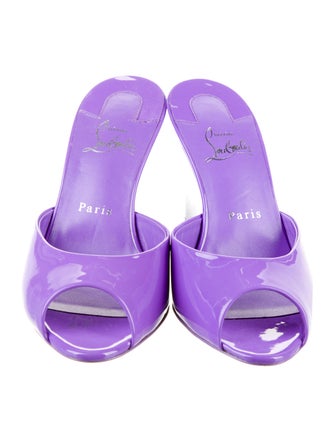 Christian Louboutin Patent Leather Slides