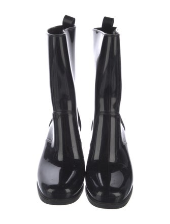 Christian Louboutin Spike Accents Rubber Rain Boots
