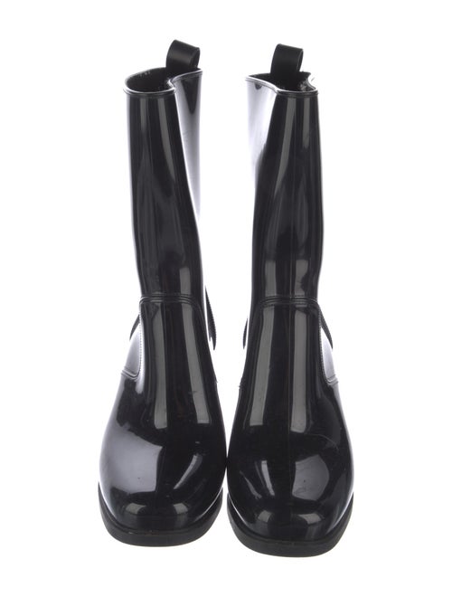 Christian Louboutin Spike Accents Rubber Rain Boots