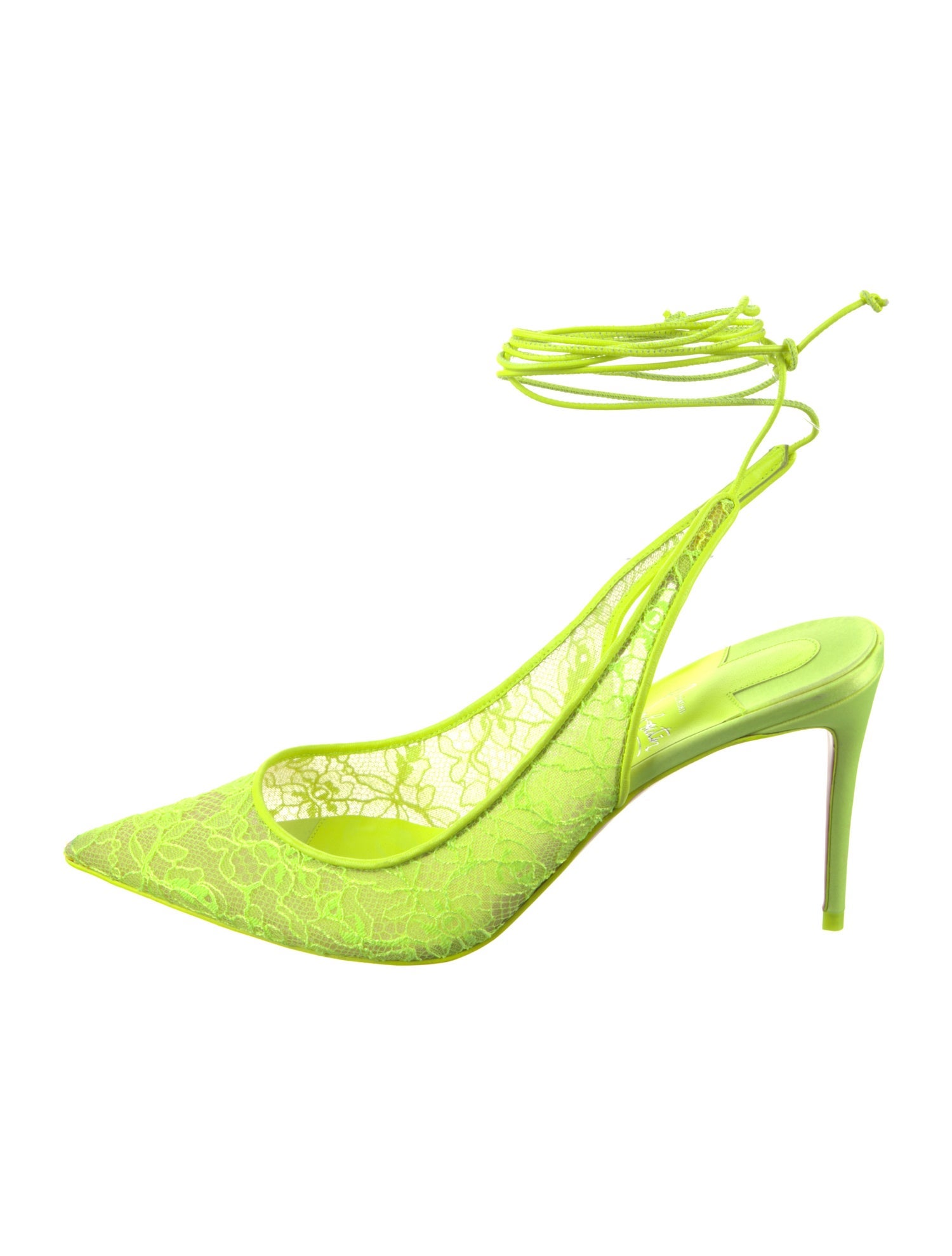 Christian Louboutin Lace Slingback Pumps