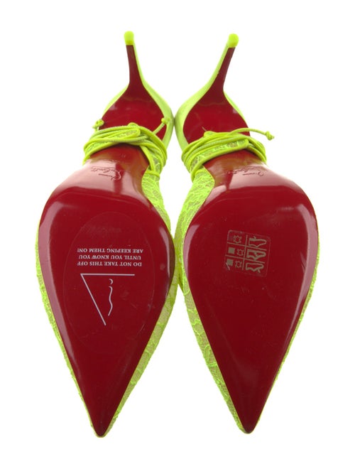 Christian Louboutin Lace Slingback Pumps