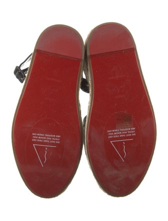 Christian Louboutin Leather Espadrilles