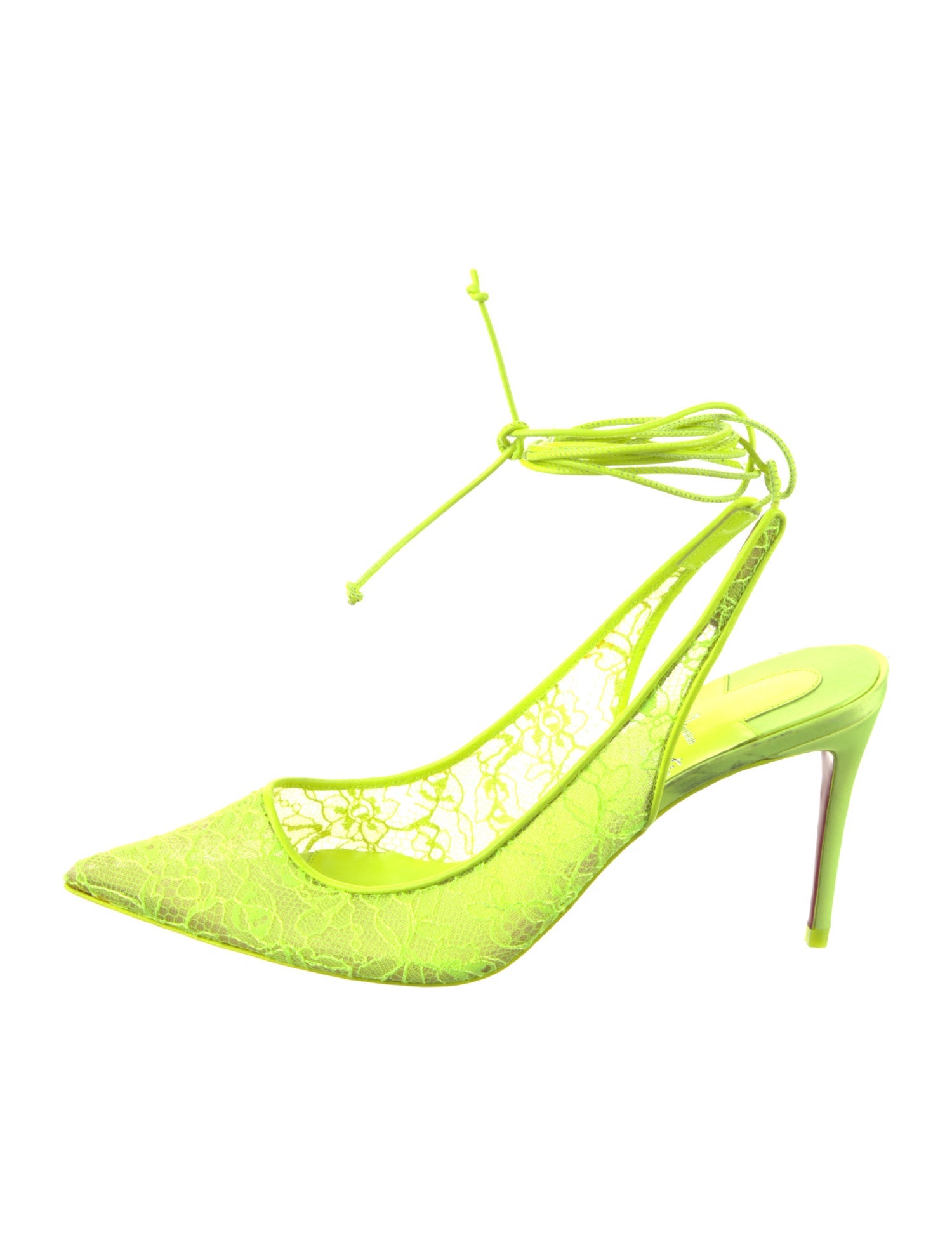 Christian Louboutin Lace Slingback Pumps
