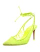 Christian Louboutin Lace Slingback Pumps