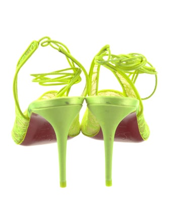 Christian Louboutin Lace Slingback Pumps