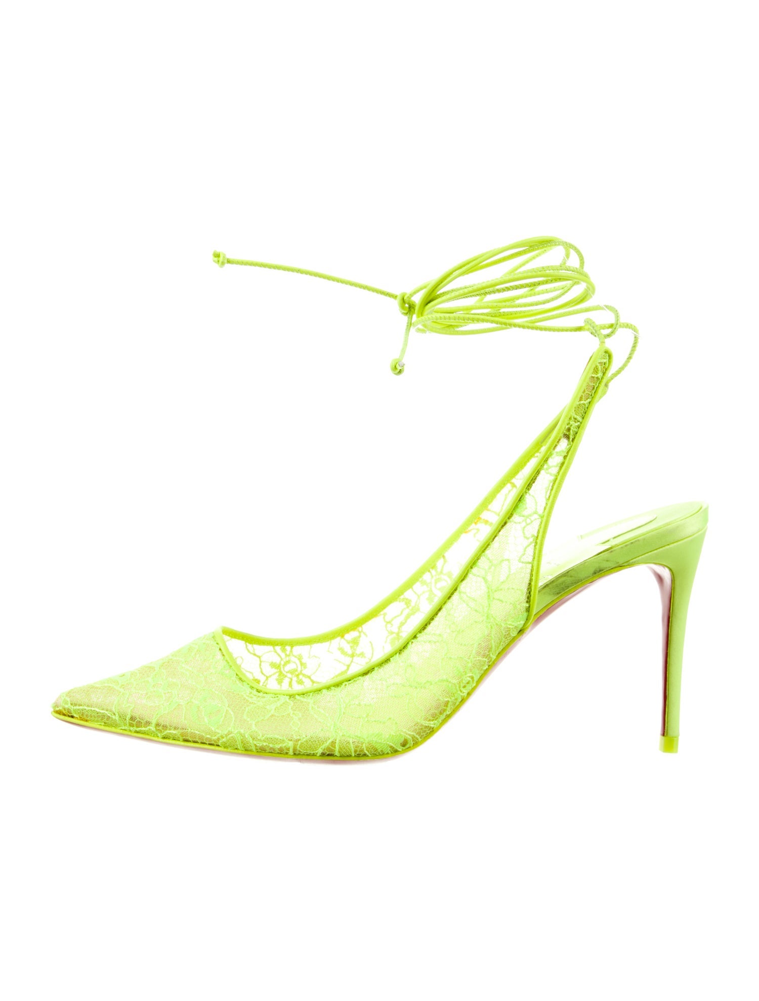 Christian Louboutin Lace Lace Pattern Mules