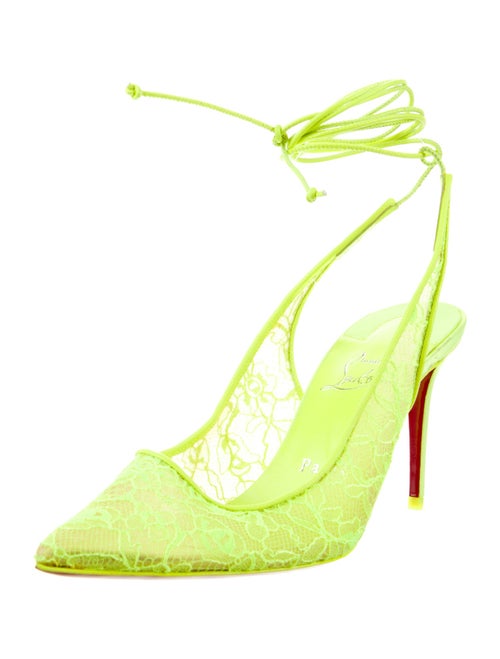 Christian Louboutin Lace Lace Pattern Mules