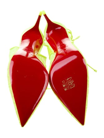 Christian Louboutin Lace Lace Pattern Mules