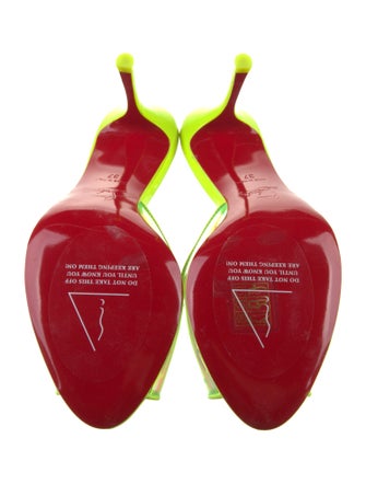 Christian Louboutin PVC Printed Slides