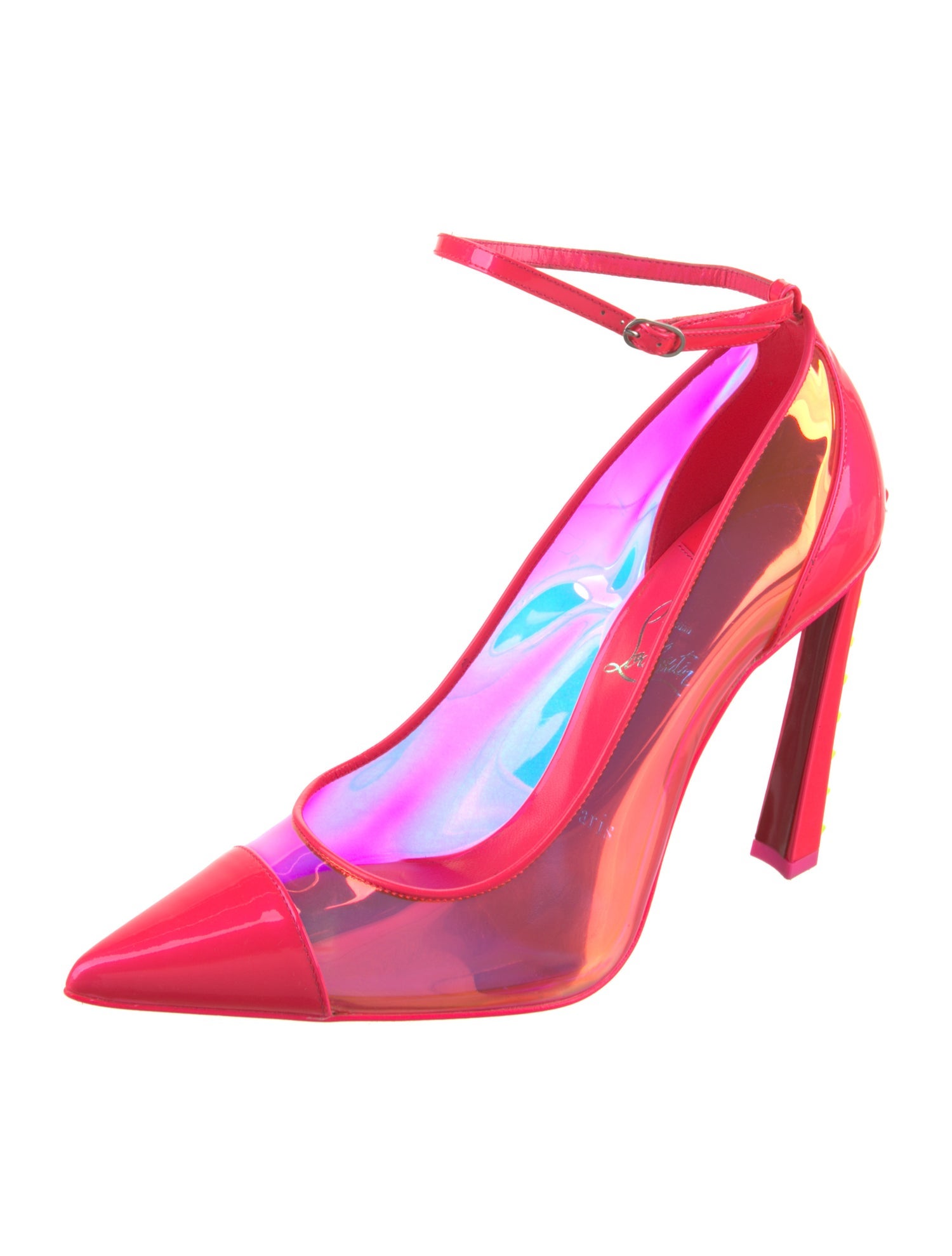 Christian Louboutin PVC Studded Accents Pumps