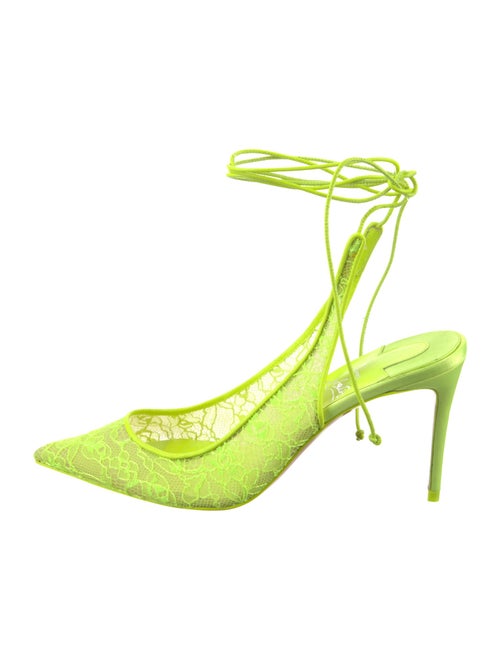Christian Louboutin Lace Slingback Pumps