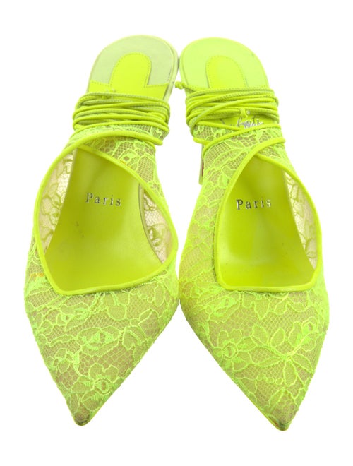 Christian Louboutin Lace Slingback Pumps