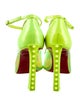 Christian Louboutin Spike Accents PVC Slingback Pumps