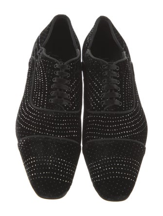 Christian Louboutin Velvet Printed Slippers