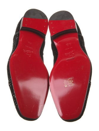 Christian Louboutin Velvet Printed Slippers