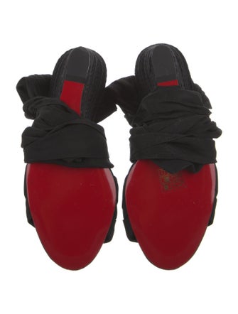 Christian Louboutin Canvas Braided Accents Espadrilles