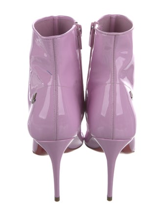 Christian Louboutin Patent Leather Sock Boots