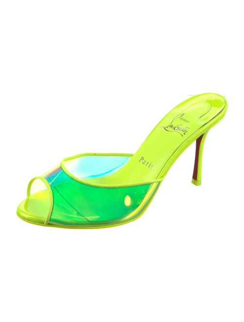 Christian Louboutin PVC Printed Slides