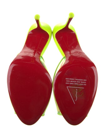 Christian Louboutin PVC Printed Slides