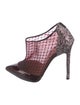 Christian Louboutin Mesh Mesh Accents T-Strap Pumps