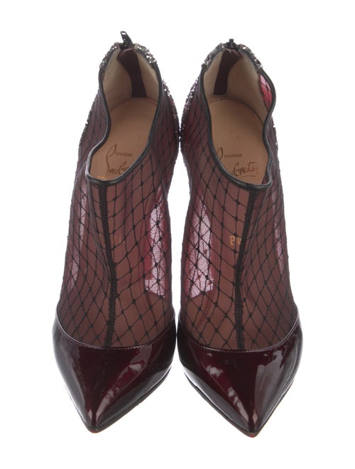Christian Louboutin Mesh Mesh Accents T-Strap Pumps