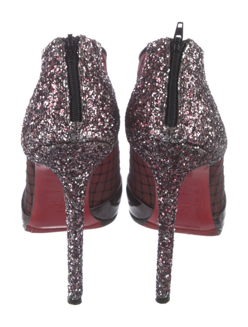 Christian Louboutin Mesh Mesh Accents T-Strap Pumps