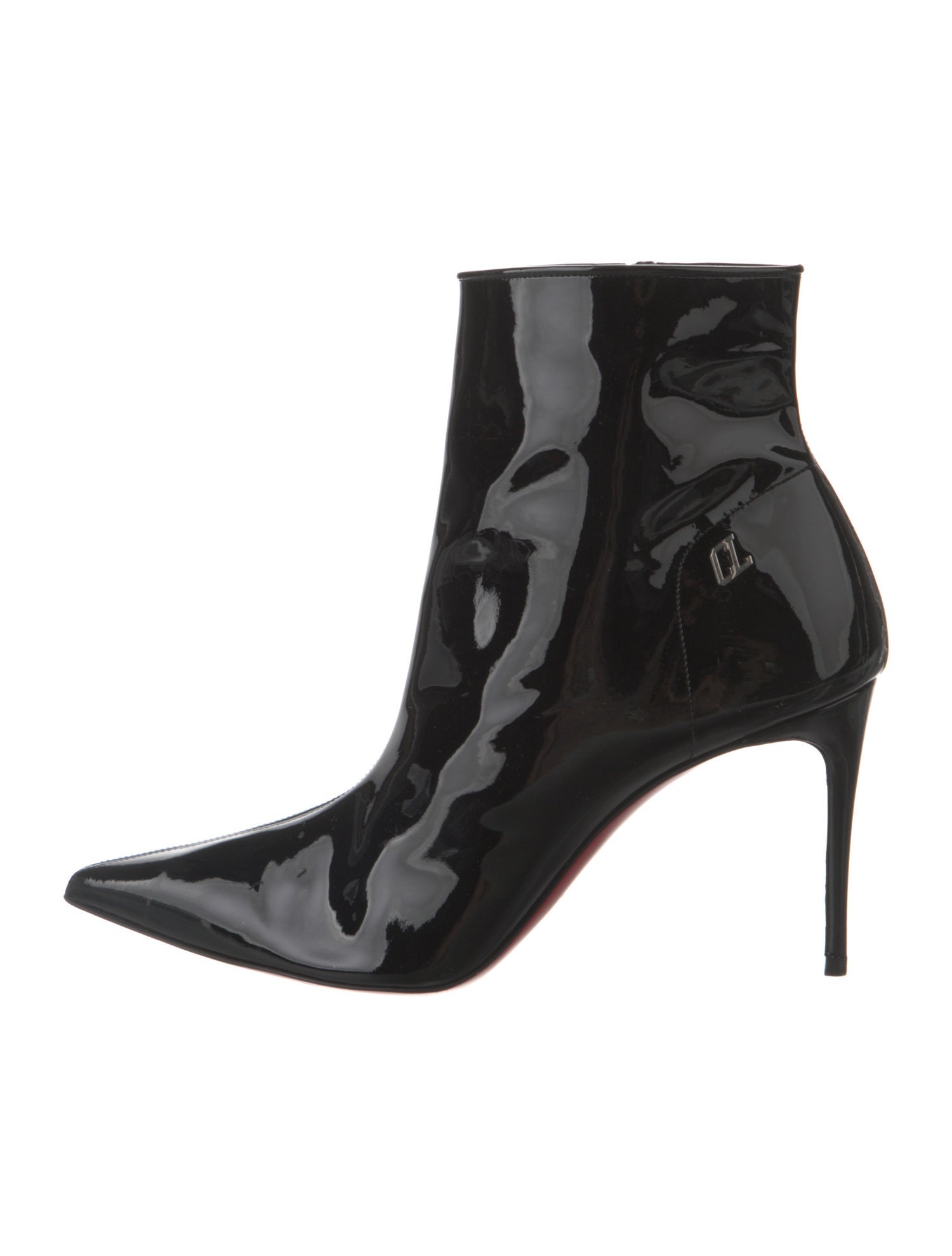 Christian Louboutin Patent Leather Sock Boots