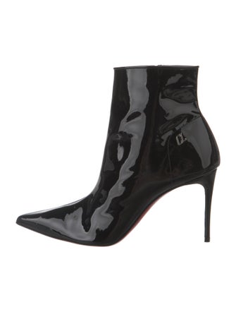 Christian Louboutin Patent Leather Sock Boots