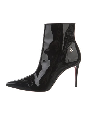 Christian Louboutin Patent Leather Sock Boots