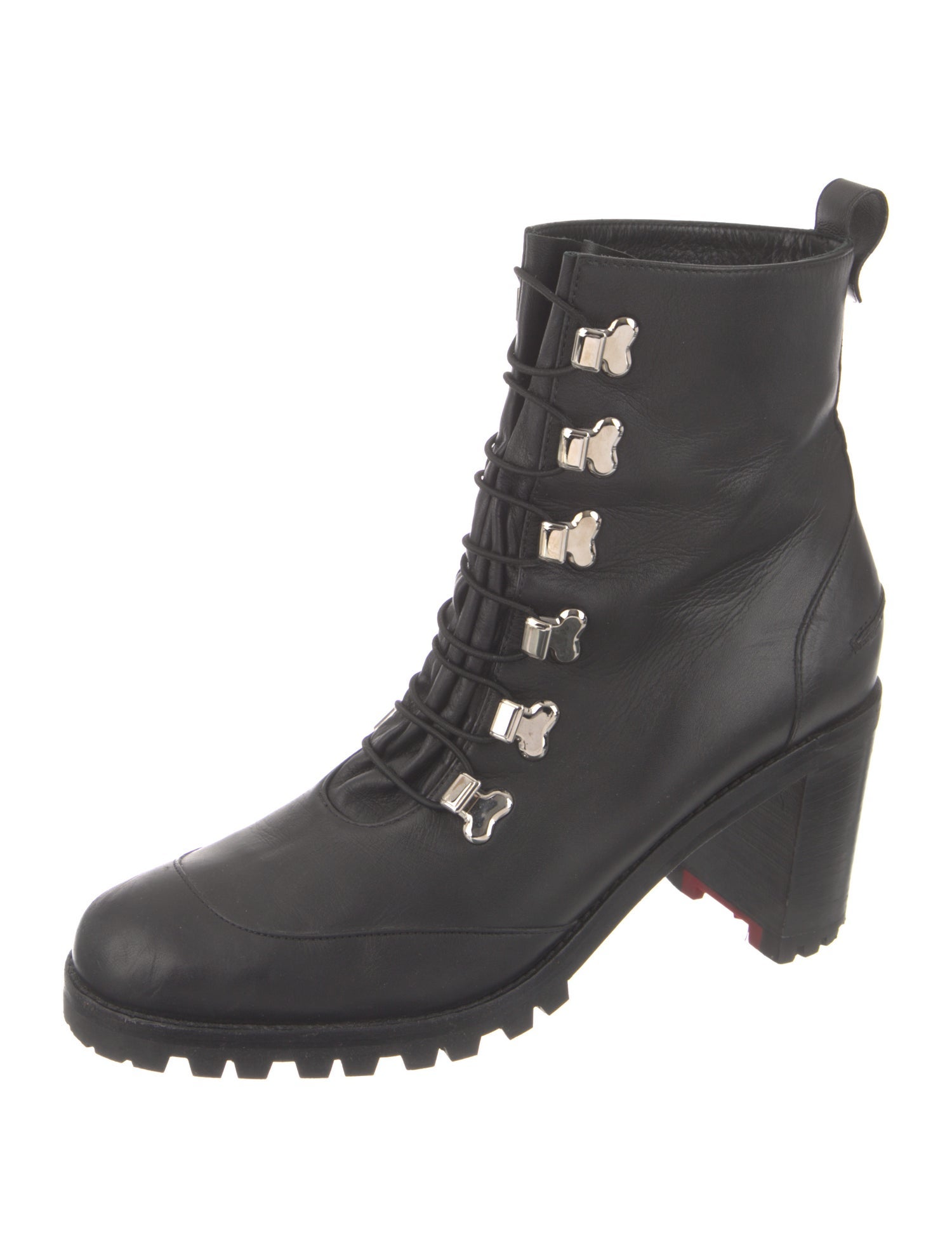 Christian Louboutin Leather Combat Boots