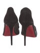 Christian Louboutin Suede Mesh Accents Pumps