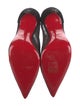 Christian Louboutin Suede Mesh Accents Pumps