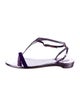 Christian Louboutin Patent Leather T-Strap Sandals