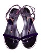 Christian Louboutin Patent Leather T-Strap Sandals