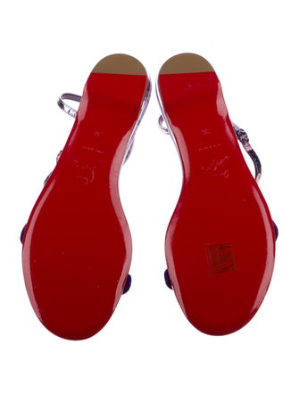 Christian Louboutin Patent Leather T-Strap Sandals