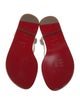 Christian Louboutin Embossed Leather T-Strap Sandals