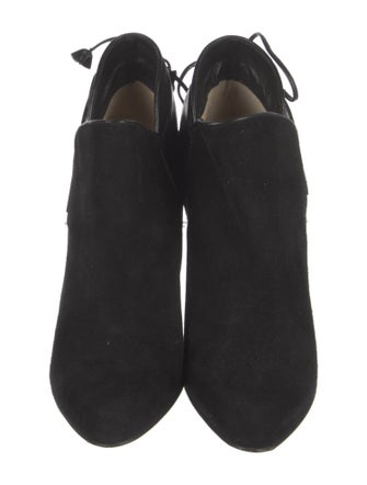 Christian Louboutin Suede Leather Trim Embellishment Boots