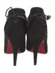 Christian Louboutin Suede Leather Trim Embellishment Boots
