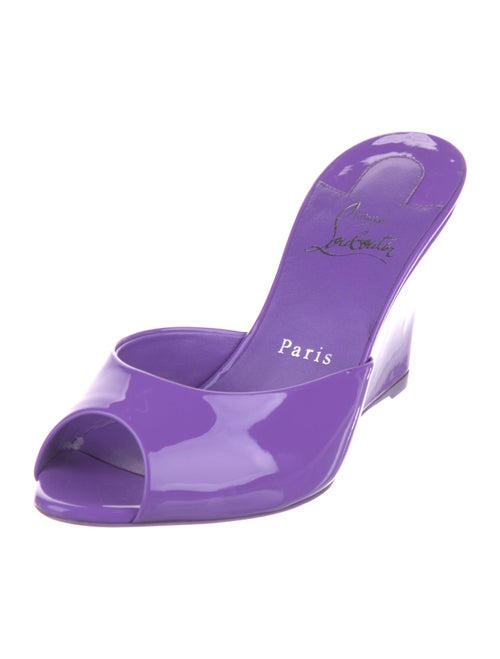 Christian Louboutin Patent Leather Slides