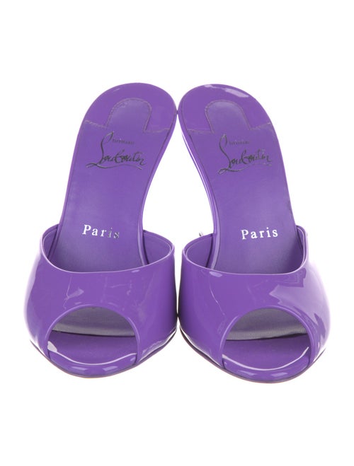 Christian Louboutin Patent Leather Slides