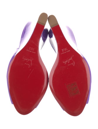 Christian Louboutin Patent Leather Slides