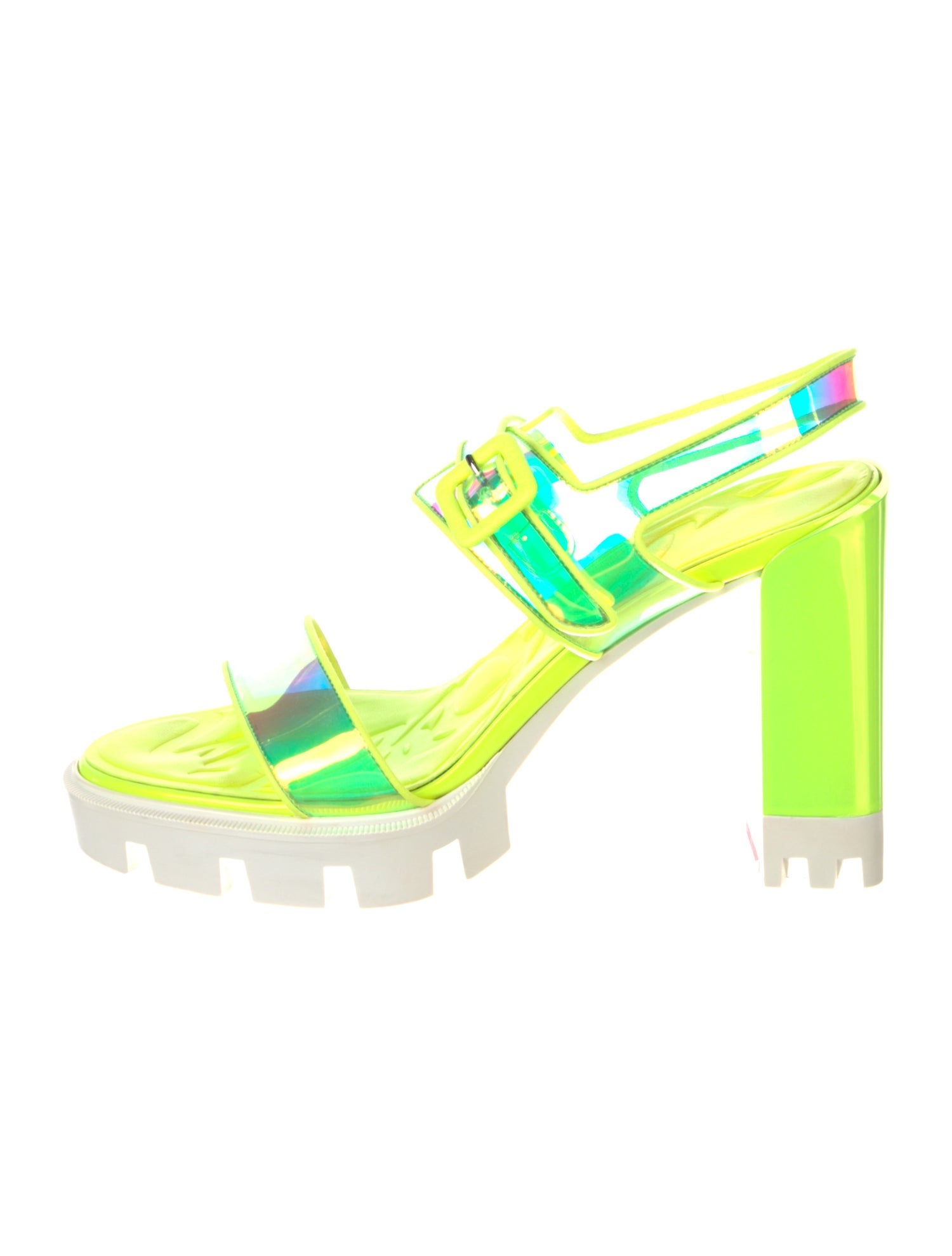 Christian Louboutin Duniss PVC Slingback Sandals