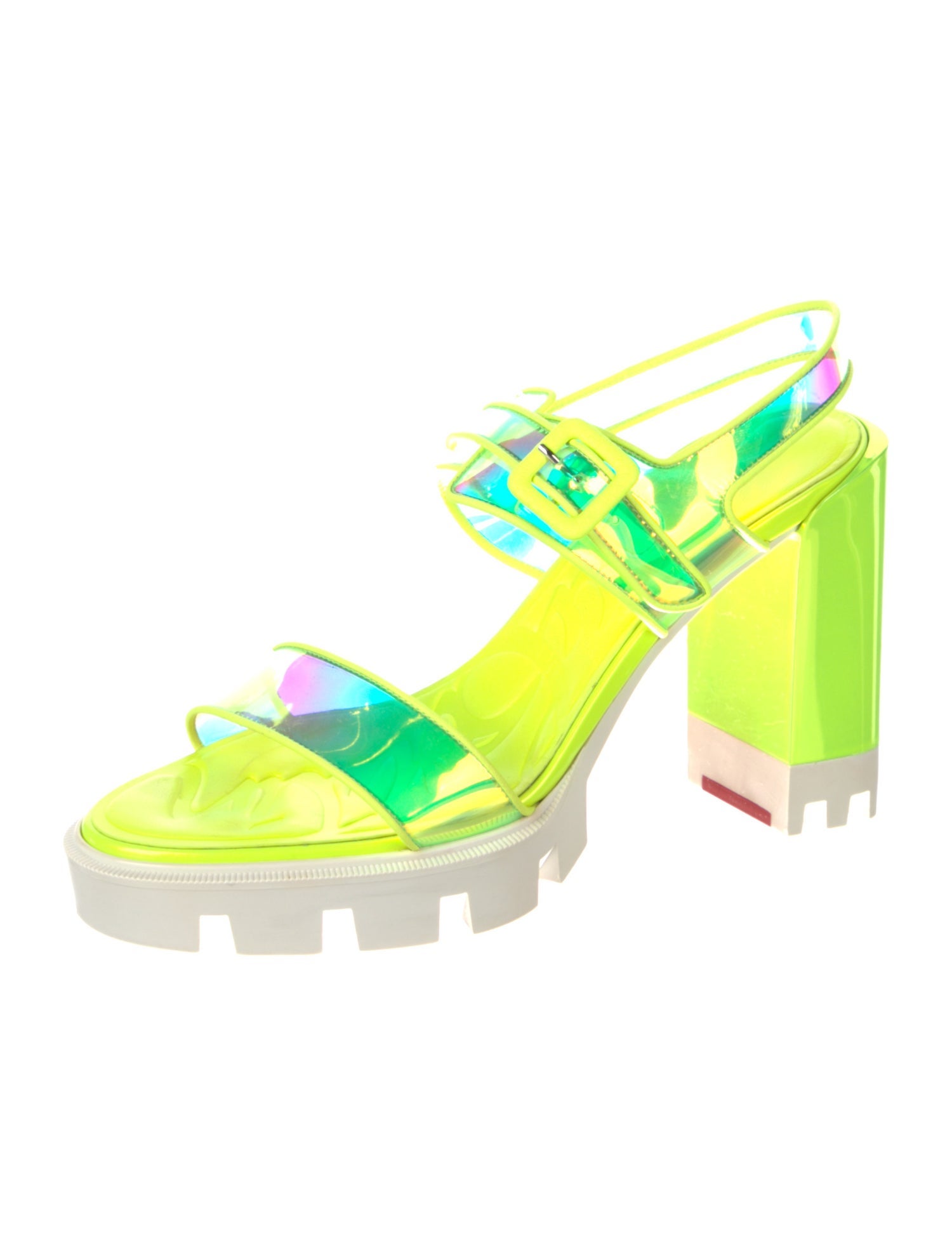 Christian Louboutin Duniss PVC Slingback Sandals