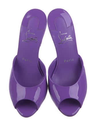 Christian Louboutin Patent Leather Slides