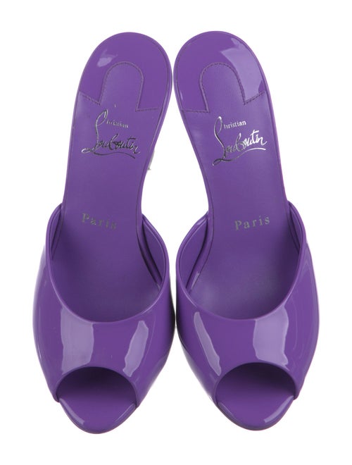 Christian Louboutin Patent Leather Slides