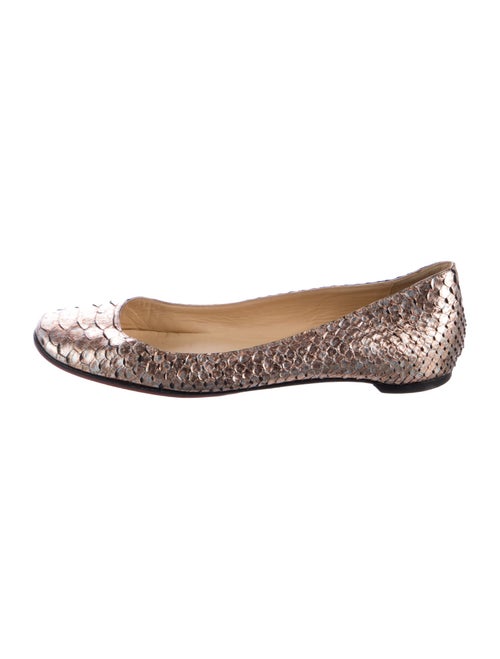 Christian Louboutin Snakeskin Flats