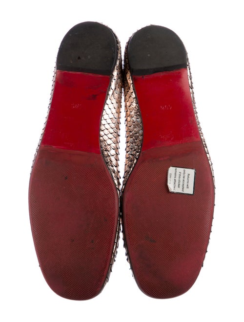 Christian Louboutin Snakeskin Flats