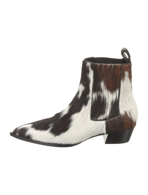 Christian Louboutin Ponyhair Animal Print Chelsea Boots